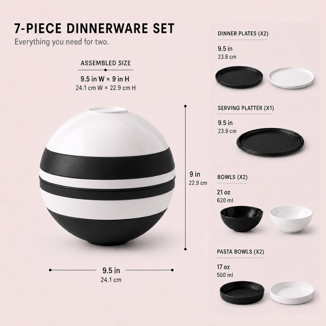 Amazon.co.jp: Villeroy & Boch アイコニックなLa Boule 食器7点セット
